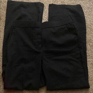 Wide legged black trouser pants